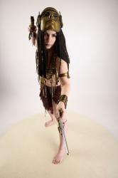 Moira Cosplay Ancksumanun Fight Pose With Daggers